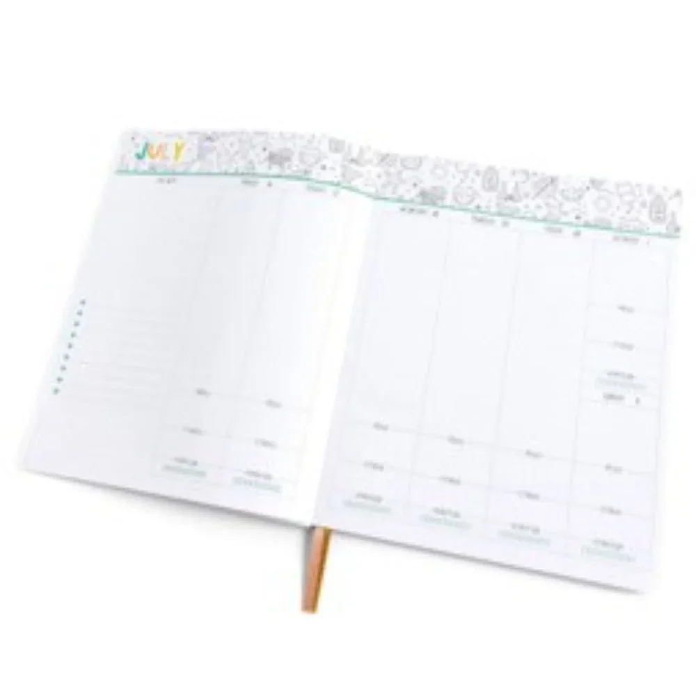 Callie Danielle 2023-24 Academic Teacher Planner Calendar Smileys 8.5 x 11 NWT